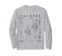 Impression Trompette Vintage Vernie trompettiste Manche Longue