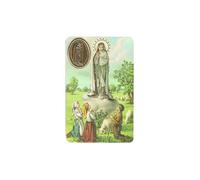 Impression Vierge de Fatima avec médaille, Religion/Religious Card