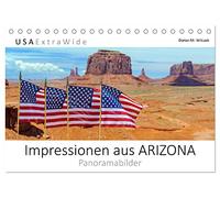 Impressionen aus ARIZONA - Panoramabilder (Tischkalender 2026 DIN A5 quer), CALVENDO Monatskalender: Besonders unter Touristen ist der "Grand Canyon ... und das blau-grüne Wasser des Colorado River.