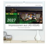 Impressionen aus LAS VEGAS (hochwertiger Premium Wandkalender 2027 DIN A2 quer), Kunstdruck in Hochglanz: Das neonbunte Kasinoparadies in der Wüste von Nevada ist die Weltmetropole des Glückspiels
