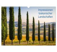 Impressionen toskanischer Landschaften (Wandkalender 2026 DIN A3 quer), CALVENDO Monatskalender: Für viele Deutsche ist die Landschaft der Toskana ein Sehnsuchtsziel! Warum, das sehen Sie hier.