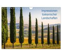 Impressionen toskanischer Landschaften (Wandkalender 2026 DIN A4 quer), CALVENDO Monatskalender: Für viele Deutsche ist die Landschaft der Toskana ein Sehnsuchtsziel! Warum, das sehen Sie hier.