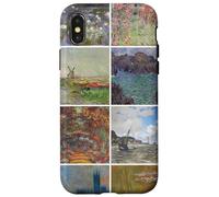 Impressionist Art Collage Pattern for Museum and Art Lovers Coque pour iPhone X/XS