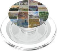 Impressionist Art Collage Pattern for Museum and Art Lovers PopSockets PopGrip pour MagSafe