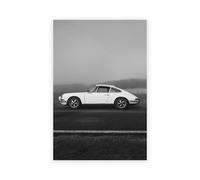 Impressions D'art De Voiture De Course De Marque De Luxe,Noir Et Blanc,Affiches De Véhicule Porsche,Peinture Sur Toile Ancienne 911,Décor De Salon - Type [Pc12297]-13x18 Cm No Frame