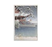 Impressions d'art japonaises Hasui Kawase-Kyonghwe Pavilion, Kyongsong Décoration d'intérieur Poster Décoration murale Impression sur toile 50 x 75 cm