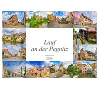 Impressions de Lauf an der Pegnitz, Version française (Calendrier mural 2026 DIN A4 portrait), Calendrier CALVENDO mensuel