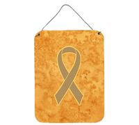 Impressions murales ou de porte « Caroline's Treasures » : ruban pêche pour la sensibilisation au cancer de l'utérus, 40,6 cm x 30,5 cm