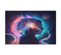 Impressions numériques de Voyage Astral Puzzle EnfFourmis 1000pcs, Puzzles en Bois- Kit Bricolage Relax Jeux pour Adolescents Et Adultes Cadeaux （75×50cm）