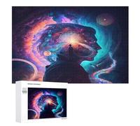Impressions numériques de Voyage Astral Puzzles De 1000 Pièces pour Adultes Et Enfants Puzzle Impossible Jouets en Bois Jeu Stimulant （75×50cm）