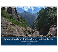 Impressions of South African National Parks (Wall Calendar 2026 DIN A3 landscape), CALVENDO 12 Month Wall Calendar: Nature scenes from some of the most fascinating places in South Africa