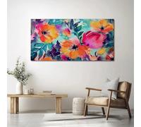 Impressions sur Toile 70 x 50 cm (L x l) Deco Tableau Murale Decoration Art Élégant, Salon Peinture Tableaux Chambre Toiles Fleurs Végétales Aquarelle, pour Décor de Cuisine de Chambre, Bureau