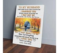 Impressions sur toile « À mon mari, ma femme, mon vieil amour »
