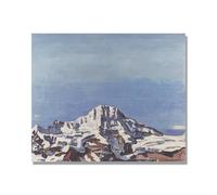 Impressions sur Toile célèbres, (Le Breithorn) par Ferdinand Hodler, Tableau de Nature Paysage, Décoration Murale D'intérieur Moderne. 30x36cm Toile seule
