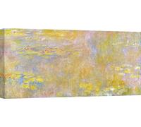 Impressions sur toile - Claude Monet, Nymphéas (Nirvana jaune) - 70x35 cm