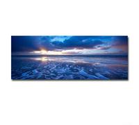 Impressions sur toile de paysage marin sans cadre pour une décoration d'intérieur élégante, pour améliorer les salons et les études