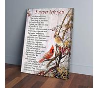 Impressions sur toile du couple de cardinaux « Je ne t'ai jamais quitté »