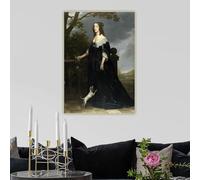Impressions sur toile Elizabeth Stuart, reine de Bohême par Gerard van Honthorst, peinture à l'huile sur toile, image d'art murale, décoration d'intérieur (40x60 cm)