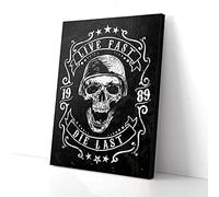 Impressions sur toile « Live Fast Die Last Skull Biker » Décoration murale