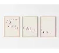 Impressions sur toile minimalistes représentant des personnes en vacances à la plage, affiches murales géométriques estivales pour une décoration intérieure moderne (50 x 70 cm x 3 / sans cadre)