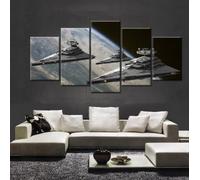 Impressions Sur Toile Mur Art Salon Photos Pour Les Murs Star Wars Espace 5 Pièces Image Vaisseau Spatial Impression Sur Toile Art Peinture Salon Décoration Murale Destroye Affiche Sans Cadre