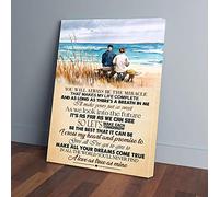 Impressions sur toile « Tu seras toujours le miracle de l'amour sur la plage »