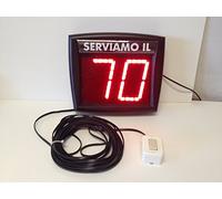 Impretech International Group Gestion de la File d'attente Systeme My-Turn (LED Rouge) Bouton Filaire