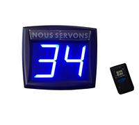 IMPRETECH INTERNATIONAL GROUP, TURNIX Gestion de la File d'attente systeme My-Turn (Bleu LED - IL EST d'une Couleur Unique AU Monde)