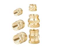 Imprimante 3d, 10 À 50 Pièces, M3 M4, Double Sergé Moleté, Moulage Thermofusible, Écrou Fileté Intégré Par Injection(Length 4mm (50pcs),M4 (OD5mm))