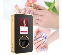 Imprimante 3D Pour Nail Art à éCran Tactile, Connexion Au Wi-Fi Pour Le TéLéChargement, éQuipéE De Haut-Parleurs, RéSolution 2400 Dpi, Temps D'Impression : 35 S