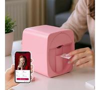 Imprimante 3D pour Nail Art, Machine Portable De Peinture Numérique pour Ongles avec Cartouche d'encre (Impression Environ 450 Fois), Motifs Photos/Dessins Animés/Textes À Faire Soi-Même Pink