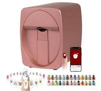Imprimante 3D Pour Ongles (25 Secondes), Compatible Avec APP/DIY/WiFi/USB, Imprimante Numérique Mobile Pour Nail Art, Machine Portable De 2400DPI, Impression Et Séchage Simultanés(Rose Gold)