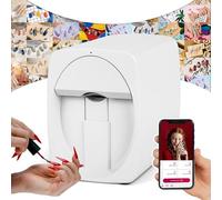 Imprimante 3D pour Ongles, Imprimante Numérique Mobile pour Nail Art, Machine Peinture À Ongles Portable, 30 Secondes Travail, Connexion À L'application, 16 Langues, Galerie De Design White