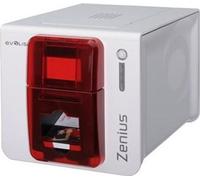 Imprimante à cartes plastiques couleur Zenius Expert, USB + Ethernet, rouge