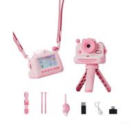 Imprimante à écran tactile HD pour enfants avec prise en charge WiFi pour imprimer et partager des photos thermiques instantanément (rose)