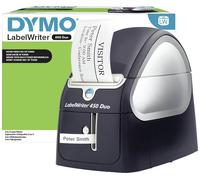 DYMO LW grandes étiquettes authentiques d'expédition/insignes de nom | Impression noire sur étiquette rouge | 54 mm x 101 mm | Auto-adhésif | Rouleau de 220 | pour LabelWriter