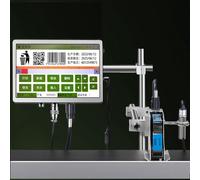 Imprimante à jet d'encre automatique industrielle en ligne, machine de codage par lots imprimant des numéros, des dates d'expiration, des heures, du texte variable, un code QR, un texte Data Matrix, u