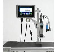 Imprimante à jet d'encre automatique, machine de codage par lots en ligne pour impression haute résolution, dates et chiffres, codeur de 5,1 cm pour un usage commercial, facile à utiliser