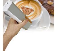 Imprimante à jet d'encre comestible pour l'art du café - Mini imprimante numérique sans fil pour biscuits, latte et pain - Machine de décoration de gâteaux de fête