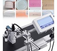 Imprimante à jet d'encre industrielle avec encre permanente à séchage rapide pour imprimer des logos et des étiquettes sur métal, verre, plastique et toile, hauteur d'impression de 12,7 mm