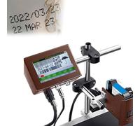 Imprimante à jet d'encre industrielle - Machine de codage automatique de date pour impression d'étiquettes - Largeur 12,7 mm - Dispositif de marquage pour usage commercial