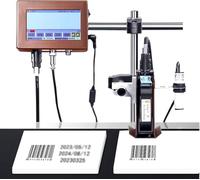 Imprimante à jet d'encre industrielle, machine de codage automatique par lots pour date d'expiration, impression de codes-barres et d'étiquettes, imprimante à jet d'encre thermique polyvalente pour