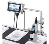 Imprimante à jet d'encre industrielle, machine de codage automatique pour marquage de date/numéro, petit codeur jet d'encre pour ligne d'assemblage en ligne, 12,7 mm/25,4 mm