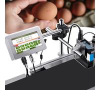 Imprimante à jet d'encre industrielle pour codage automatique avec pulvérisation latérale et inférieure, idéale pour l'impression de textes, chiffres, dates d'expiration, codes QR, codes-barres, logos