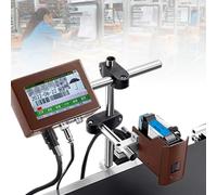 Imprimante à jet d'encre industrielle pour impression de date, texte, code QR, code-barres et numéros de lot - Idéal pour le marquage et le codage des produits
