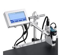 Imprimante à jet d'encre industrielle TIJ 2,5 25,4 mm, codeur automatique | Buse rotative à 360°, résolution de plus de 300 DPI, importation USB et impression des dates d'expiration