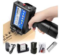 Imprimante à jet d'encre portable 600 DPI avec écran tactile de 4,3", encre à séchage rapide pour date d'expiration, code barres, code QR, logo, numéro de série de lot