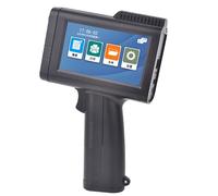 Imprimante à jet d'encre portable, appareil portable avec écran tactile de 4,3", support multilingue, taille de police réglable pour étiquettes de codes-barres, texte, logos et codes QR