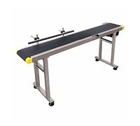 Imprimante à jet d'encre portable Date Code jet d'encre Imprimante Industrie alimentaire Ligne de production Réglage de la vitesse réglable PVC Ceinture de convoyeur portable pour étiquette de date de