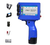 Imprimante à jet d'encre portable, écran LED de 11,9 cm, pour étiquettes, logo, codes-barres, graphique, date, code variable, prise en charge de plusieurs langues, pour petites entreprises